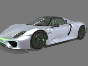 Porsche-918-spyder 3D 模型