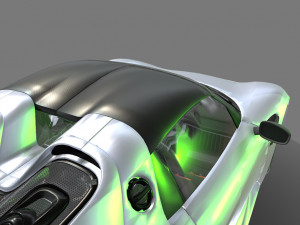 Porsche-918-spyder 3D 模型