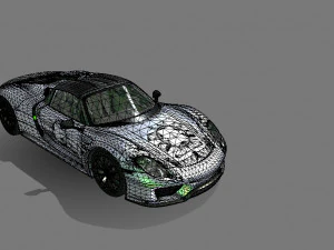 Porsche-918-spyder 3D Model