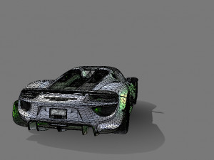 Porsche-918-spyder 3D 模型