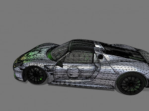 Porsche-918-spyder 3D 模型