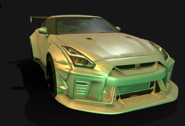 Nissan-gtr-aimgain Modello 3D .c4d .max .obj .3ds .fbx .stl .blend 
