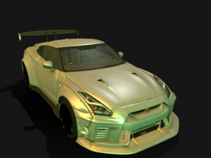Nissan-gtr-aimgain Modello 3D