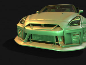 Nissan-gtr-aimgain Modello 3D