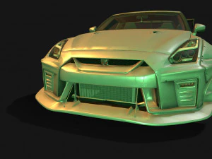 Nissan-gtr-aimgain Modello 3D