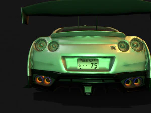 Nissan-gtr-aimgain Modello 3D