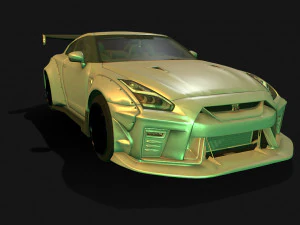 Nissan-gtr-aimgain Modello 3D