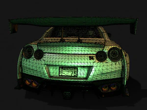Nissan-gtr-aimgain Modello 3D