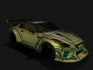 Nissan-gtr-aimgain Modello 3D