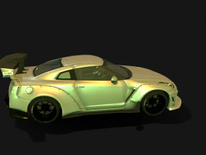 Nissan-gtr-aimgain Modello 3D