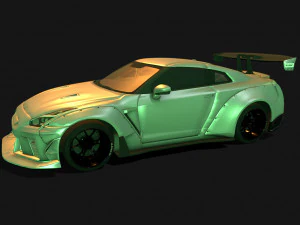 Nissan-gtr-aimgain Modello 3D