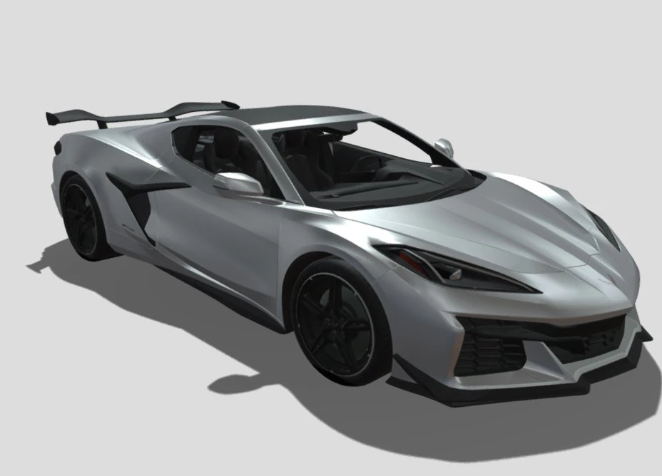 Chevrolet Corvette C8 Z06 3D Model .c4d .max .obj .3ds .fbx .stl .blend