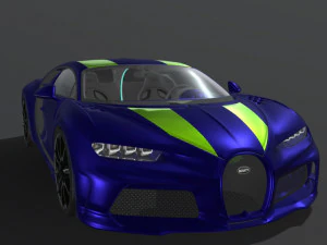 Bugatti-chiron-super-sport-saffier 3D Model