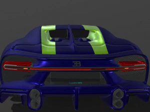 Bugatti-chiron-super-sport-sapphire 3D Model