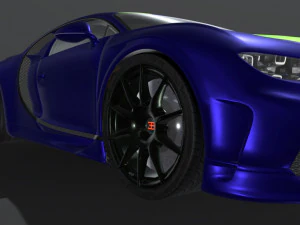 Bugatti-chiron-super-sport-sapphire 3D Model