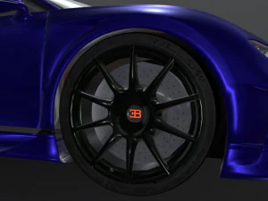 Bugatti-chiron-super-sport-sapphire 3D Model