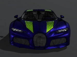 Bugatti-chiron-super-sport-sapphire 3D Model