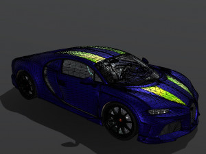 Bugatti-chiron-super-sport-sapphire 3D Модель