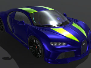 Bugatti-chiron-super-sport-sapphire 3D Model