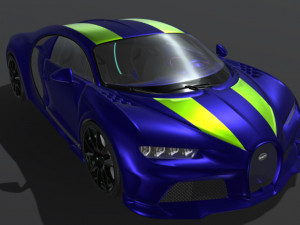 Bugatti-chiron-super-sport-sapphire 3D Модель