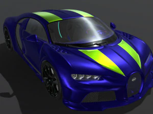Bugatti-chiron-super-sport-sapphire 3D Model
