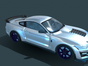 Mustang Shelby GT500 2020 3D Model