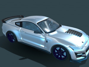 Mustang Shelby GT500 2020 Model 3D