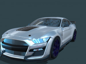 Mustang Shelby GT500 2020 Model 3D