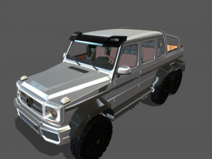 Mercedes-benz-g-63-amg-6x6-br463-2014 3D Model