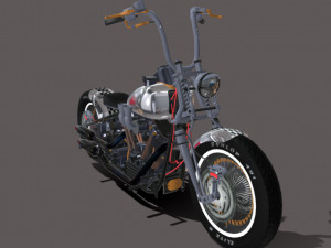 Harley-davidson-knucklehead Modello 3D