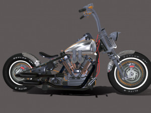 Harley-davidson-knucklehead Model 3D