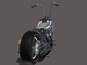 Harley-davidson-knucklehead Model 3D