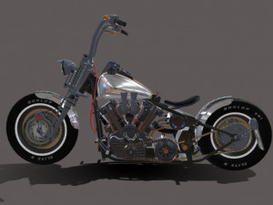 Harley-davidson-knucklehead Model 3D