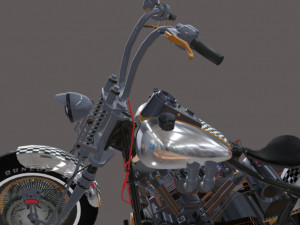 Harley-davidson-knucklehead Model 3D