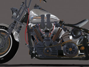 Harley-davidson-knucklehead Model 3D