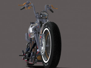 Harley-davidson-knucklehead Model 3D