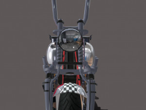 Harley-davidson-knucklehead Model 3D