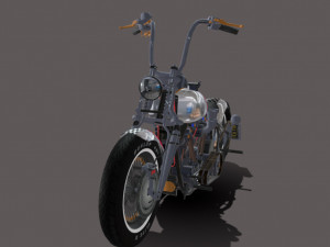 Harley-davidson-knucklehead Model 3D