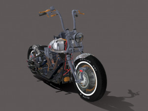 Harley-davidson-knucklehead Model 3D