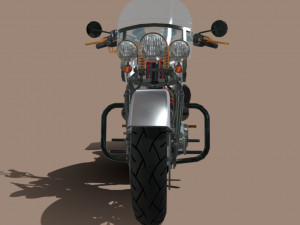 Harley-davidson-fat-boy-lo-vintage-1992-v11 3D Модель