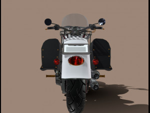 Harley-davidson-fat-boy-lo-vintage-1992-v11 3D Модель