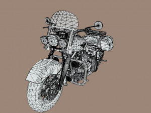 Harley-davidson-fat-boy-lo-vintage-1992-v11 3D Модель