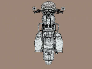 Harley-davidson-fat-boy-lo-vintage-1992-v11 3D Model