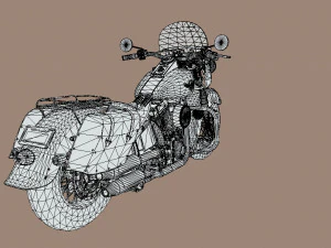Harley-davidson-fat-boy-lo-vintage-1992-v11 3D Model