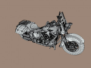 Harley-davidson-fat-boy-lo-vintage-1992-v11 3D Модель