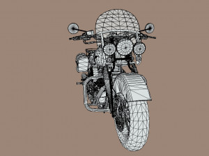 Harley-davidson-fat-boy-lo-vintage-1992-v11 3D Модель
