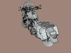 Harley-davidson-fat-boy-lo-vintage-1992-v11 3D Model