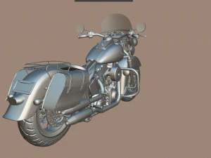 Harley-davidson-fat-boy-lo-vintage-1992-v11 3D Model