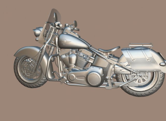 Harley davidson fat boy lo vintage 1992 v11 Modelo 3D in