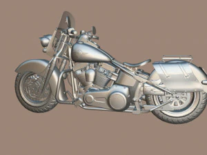 Harley-davidson-fat-boy-lo-vintage-1992-v11 3D Model